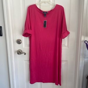 NWT Karen Scott sport pink dress
